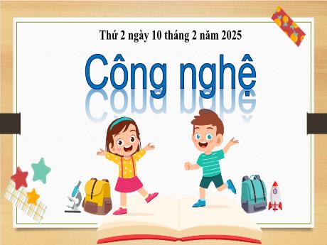 Bài giảng Công nghệ Lớp 3 (Kết nối tri thức) - Chủ đề: Thủ công kĩ thuật - Bài 7: Dụng cụ và vật liệu làm thủ công