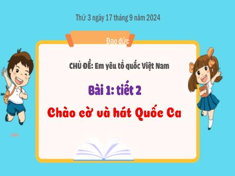 Bài giảng Đạo đức Lớp 3 (Kết nối tri thức) - Chủ đề: Em yêu tổ quốc Việt Nam - Bài 1: Chào cờ và hát Quốc ca (Tiết 2) - Năm học 2024-2025 - Bạch Thị Hải Yến