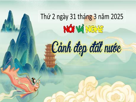 Bài giảng Tiếng Việt Lớp 3 (Nói và nghe) Sách Kết nối tri thức - Bài: Cảnh đẹp dất nước - Năm học 2024-2025