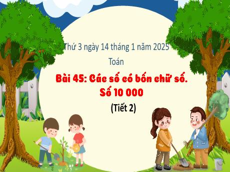 Bài giảng Toán Lớp 3 (Kết nối tri thức) - Bài 45: Các số có 4 chữ số. Số 10 000 (Tiết 2) - Năm học 2024-2025 - Bạch Thị Hải Yến