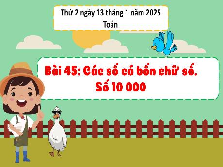 Bài giảng Toán Lớp 3 (Kết nối tri thức) - Bài 45: Các số có 4 chữ số. Số 10 000 - Năm học 2024-2025 - Bạch Thị Hải Yến