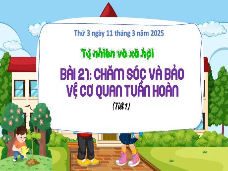 Bài giảng Tự nhiên và xã hội Lớp 3 (Kết nối tri thức) - Bài 21: Chăm sóc và bảo vệ cơ quan (Tiết 1) - Năm học 2024-2025