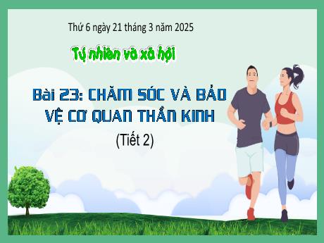 Bài giảng Tự nhiên và xã hội Lớp 3 (Kết nối tri thức) - Bài 23: Chăm sóc và bảo vệ cơ quan thần kinh (Tiết 2) - Năm học 2024-2025 - Bạch Thị Hải Yến