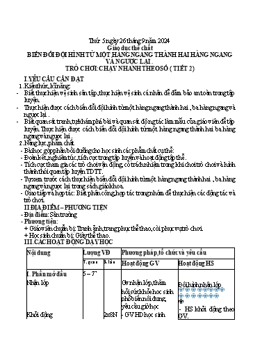 Giáo án Lớp 3 - Tuần 3 - Năm học 2024-2025