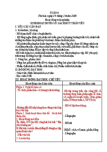 Giáo án Toán + Tiếng Việt Lớp 3 - Tuần 6 - Năm học 2024-2205